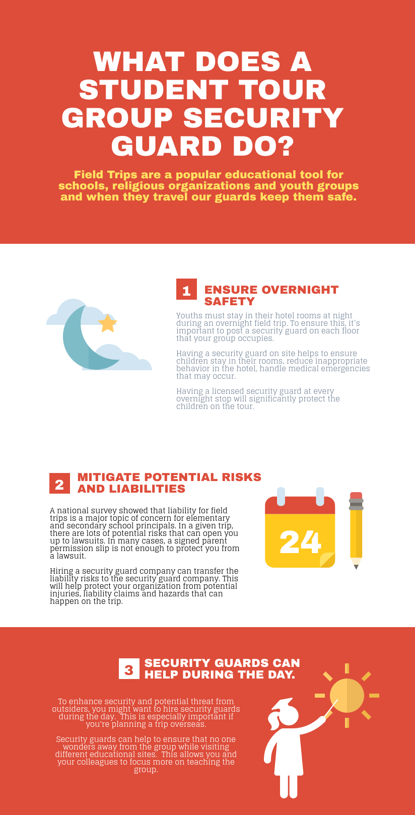 Student Tour Group Security Infographic